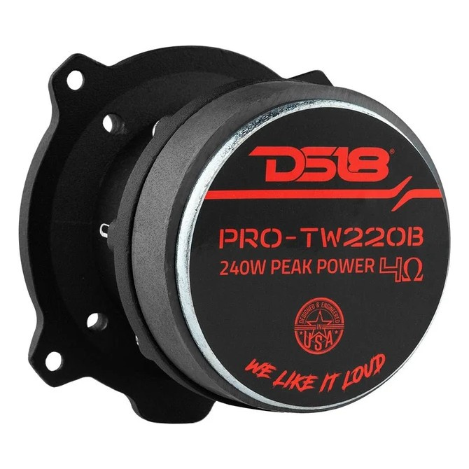 DS18 PRO-TW220, schwarzer SPL-Hochtöner, Paar