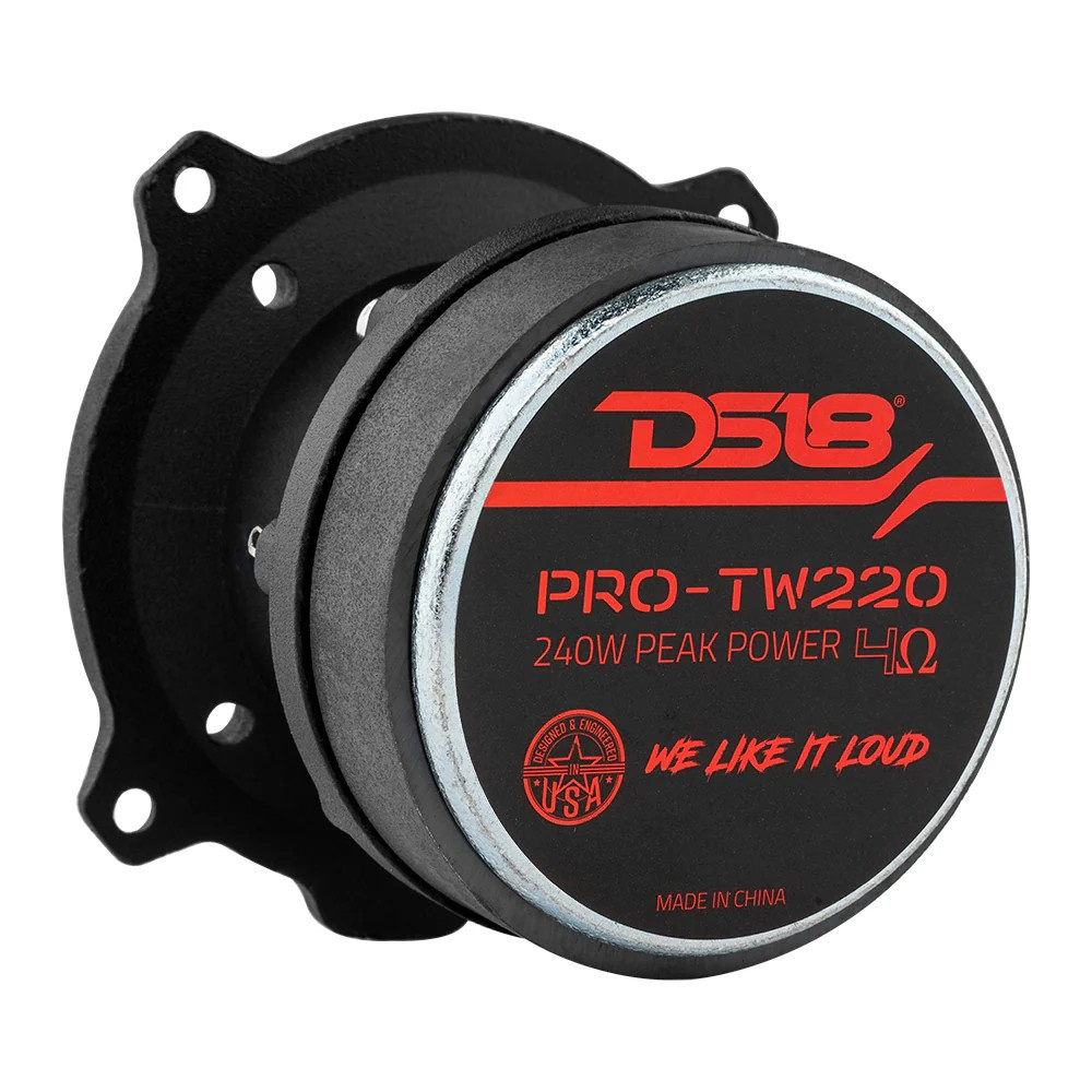 DS18 PRO-TW220, silberner SPL-Hochtöner, Paar