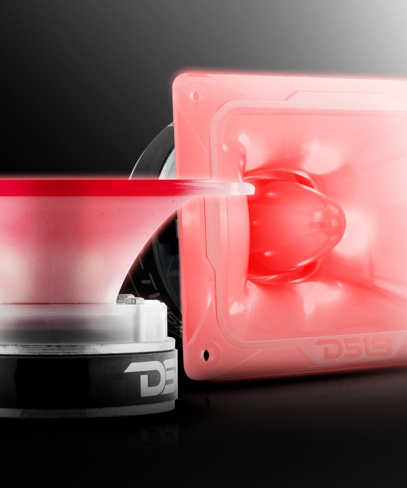 DS18 PRO-TW5L, massiver SPL-Hochtöner mit RGB-LED-Beleuchtung