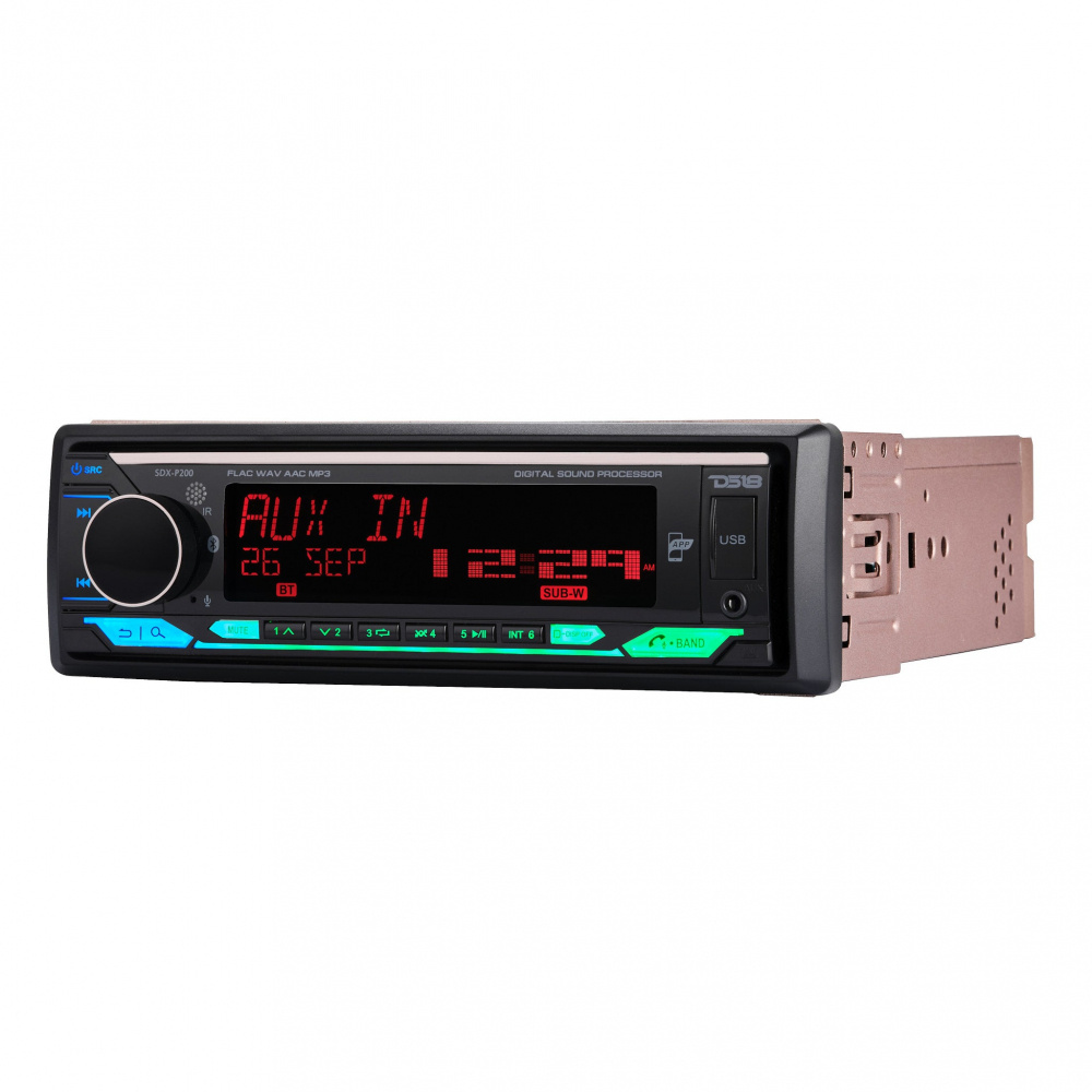 DS18 SDX-200, High-Power-Autoradio mit 4x60W RMS und integriertem DSP