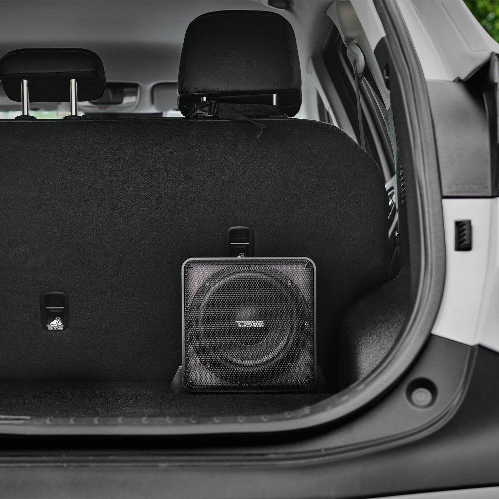 DS18 SQ82A, aktiver 8-Zoll-Subwoofer und Passivmembran