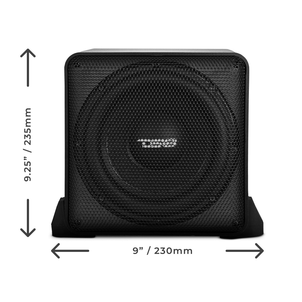 DS18 SQ82A, aktiver 8-Zoll-Subwoofer und Passivmembran