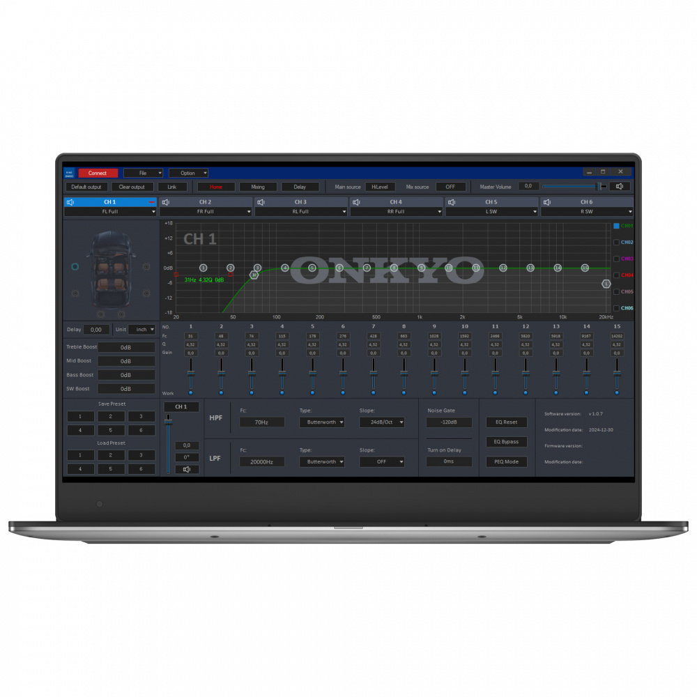 Onkyo R-MS10, 6-Kanal-DSP mit integriertem Verstärker und Bluetooth