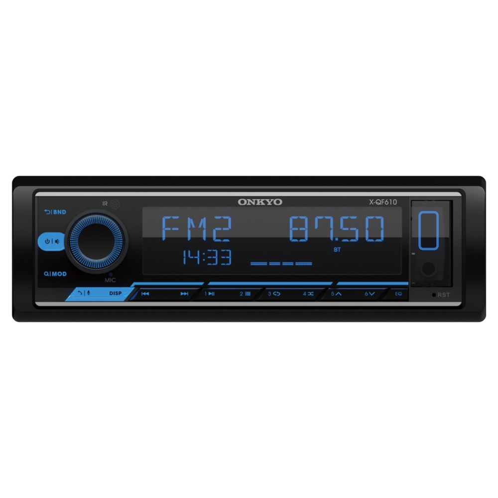 Onkyo X-QF610, Bluetooth-Autoradio mit 2 Paar Line-Ausgängen