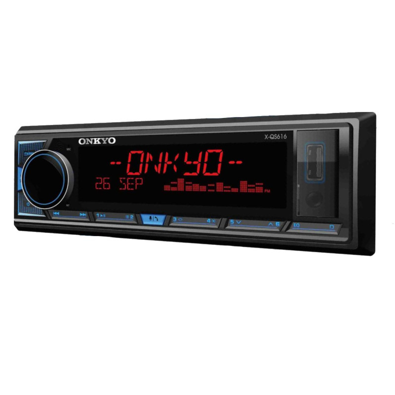 Onkyo X-QS616, Bluetooth-Autoradio mit 3 Cinch-Ausgangspaaren