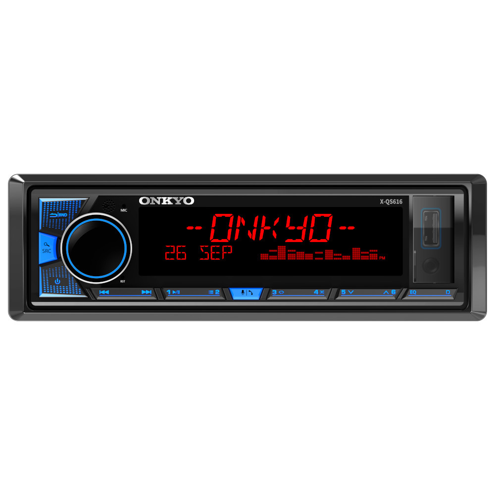 Onkyo X-QS616, Bluetooth-Autoradio mit 3 Cinch-Ausgangspaaren