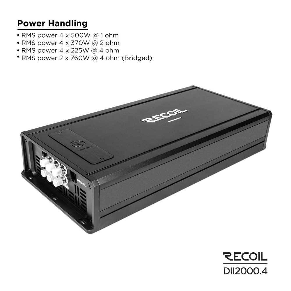 Recoil DII 2000.4, 4-Kanal-Verstärker