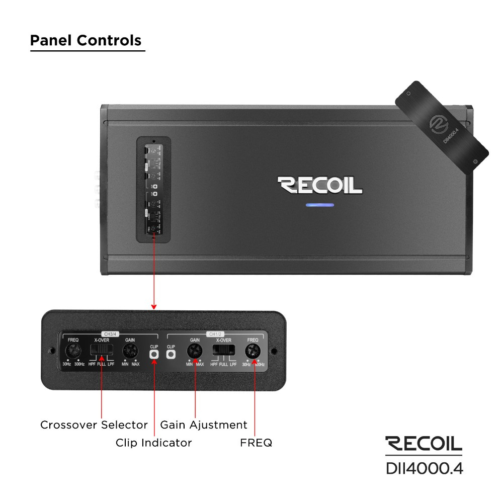 Recoil DII 4000.4, 4-Kanal-Verstärker