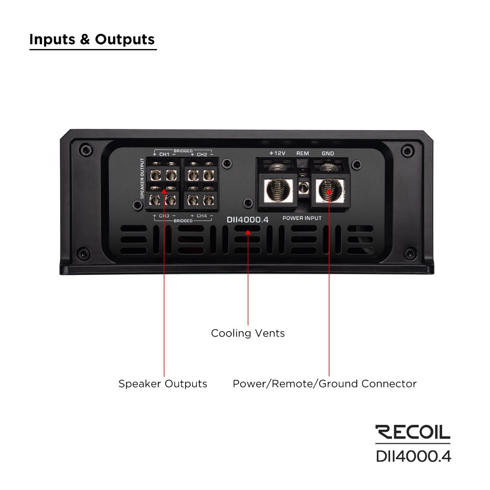 Recoil DII 4000.4, 4-Kanal-Verstärker