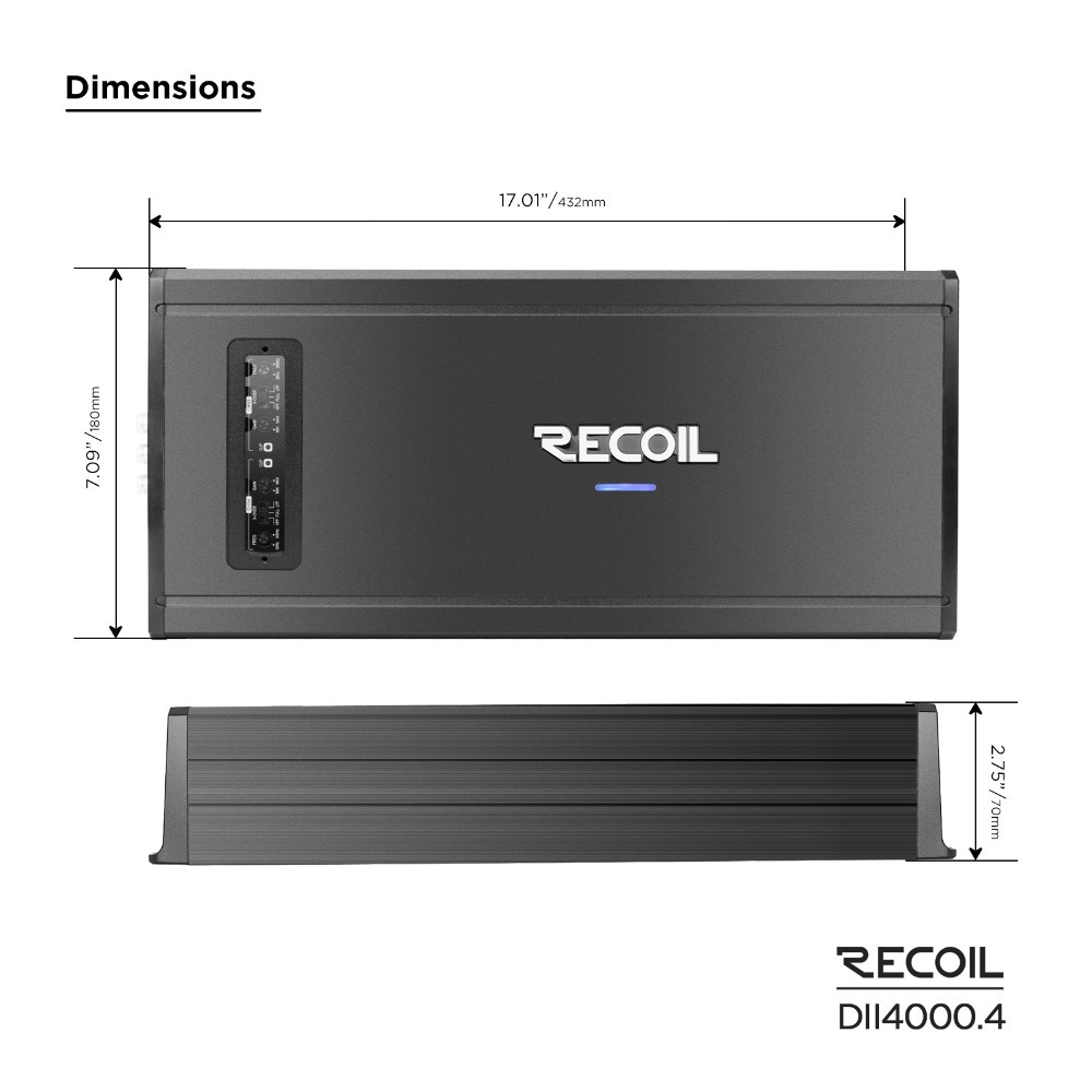 Recoil DII 4000.4, 4-Kanal-Verstärker