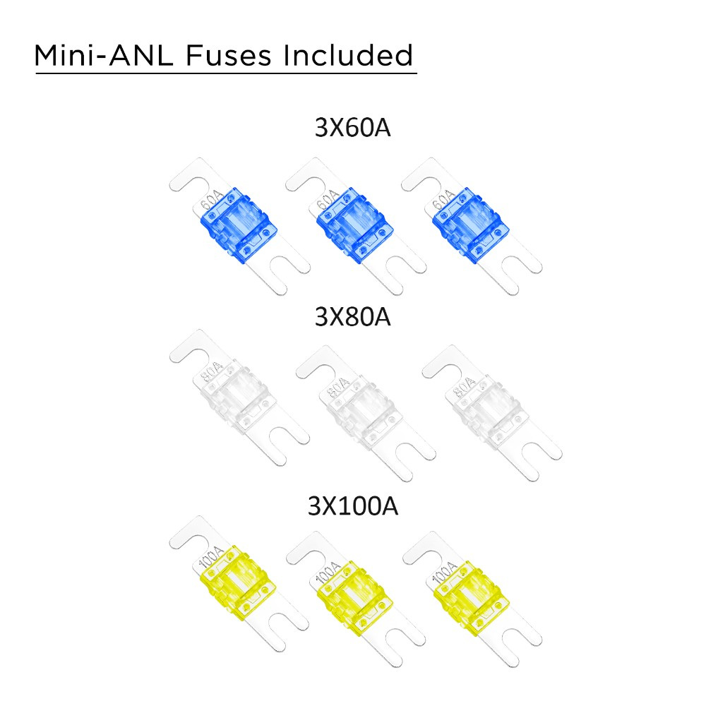 Recoil MPG3 Mini-ANL-Sicherungshalter + Masseblock 2x50mm² bis 3x20mm²