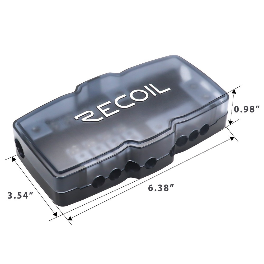 Recoil MPG4 Mini-ANL-Sicherungshalter + Masseblock 2x50mm² bis 4x20mm²