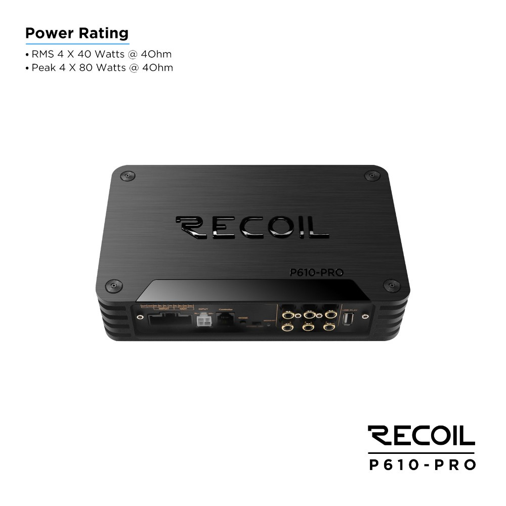 Recoil P610-PRO, DSP-Endstufe mit 10 Kanälen