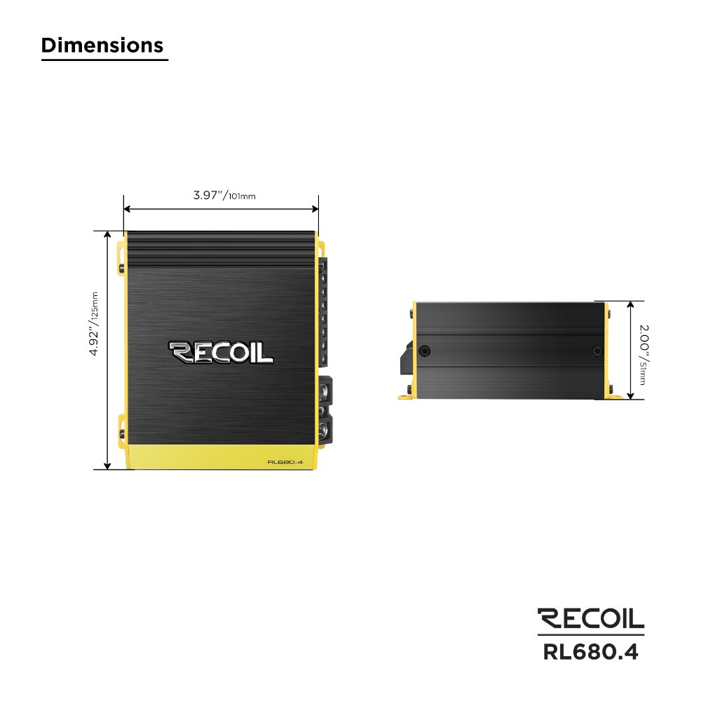 Recoil RL680.4, 4-Kanal-Endstufe