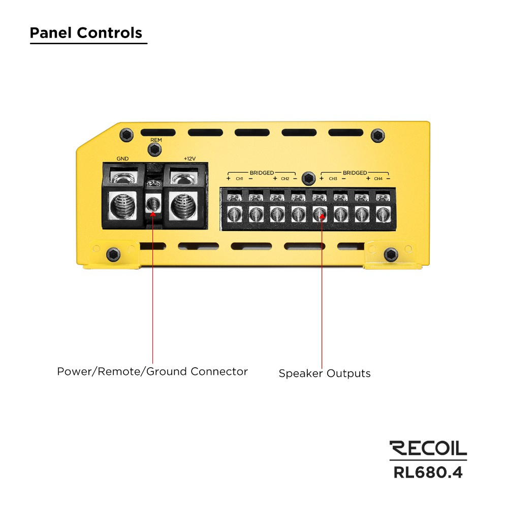 Recoil RL680.4, 4-Kanal-Endstufe