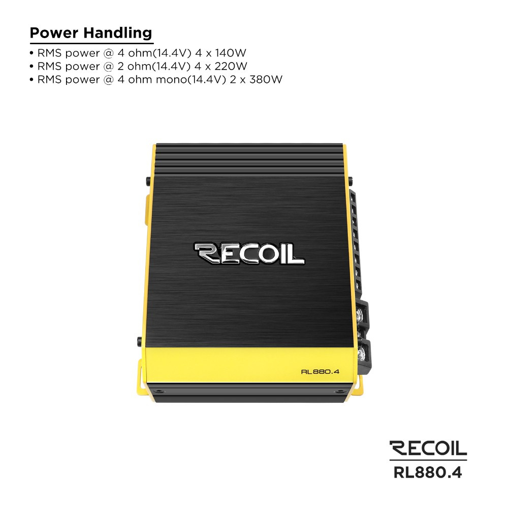 Recoil RL880.4, 4-Kanal-Endstufe