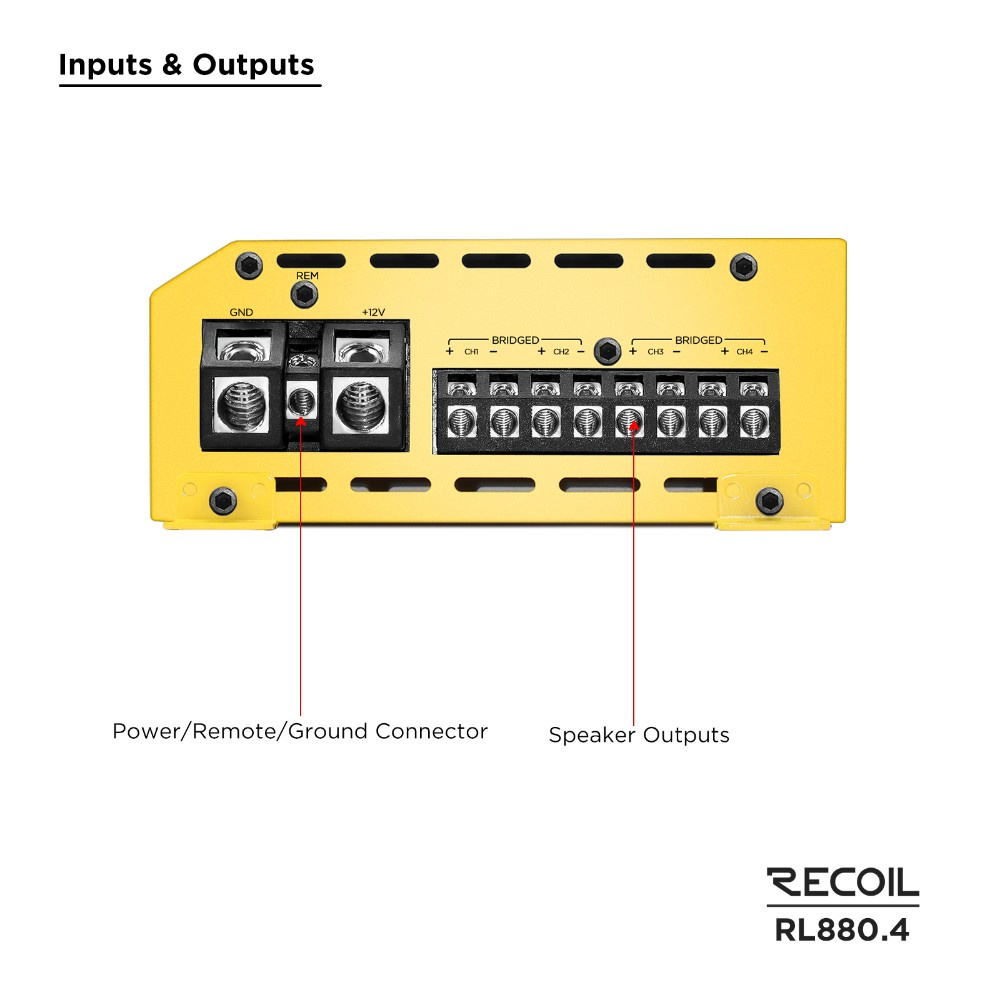 Recoil RL880.4, 4-Kanal-Endstufe