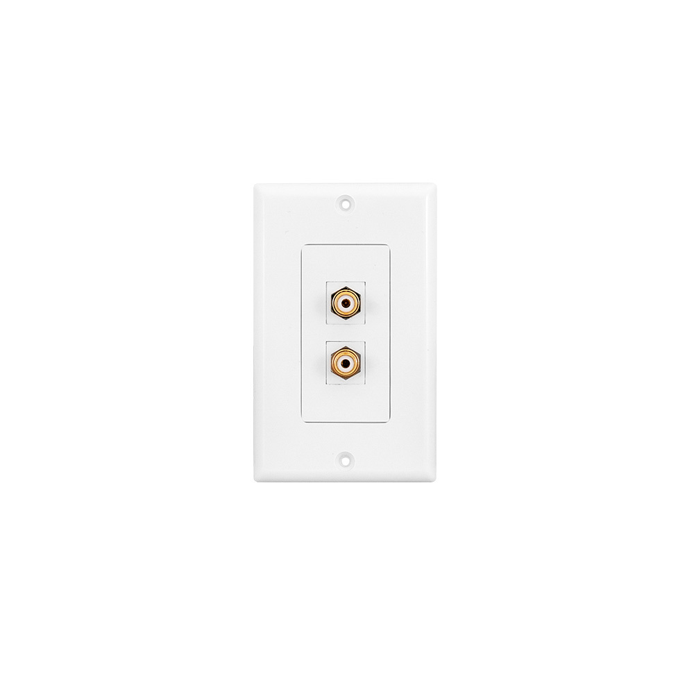 System One Wandplatte RCA-Anschluss 1 Paar