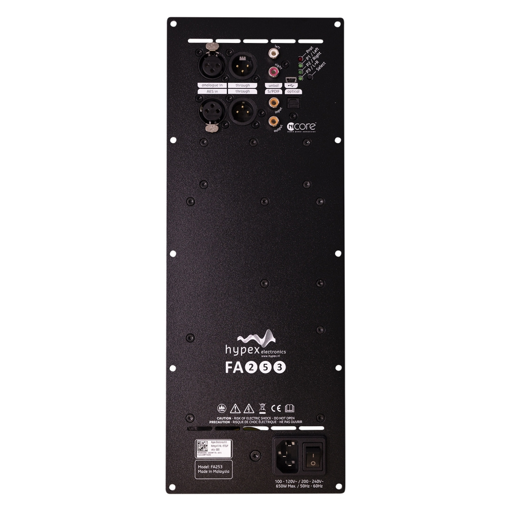 Hypex FusionAmp FA253 3-Kanal-Einbauverstärker mit DSP