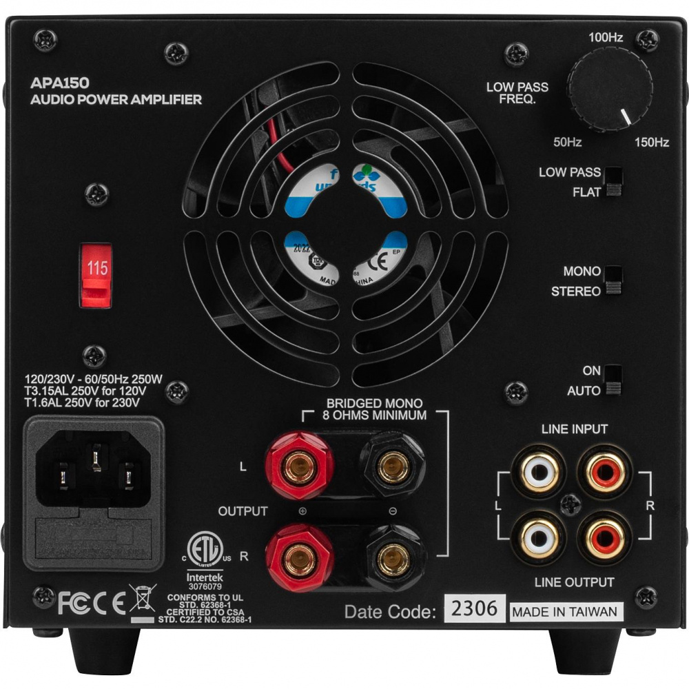 Dayton Audio APA150, brückbarer Stereoverstärker mit 2x75W