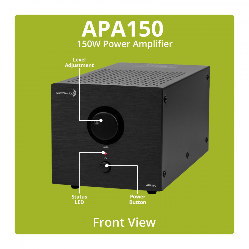 Dayton Audio APA150, brückbarer Stereoverstärker mit 2x75W