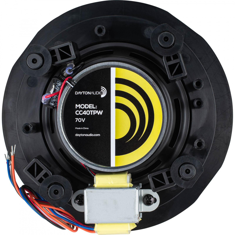 Dayton Audio CC40TPW, 4-Zoll-Einbaulautsprecher für 70/100V, Paar