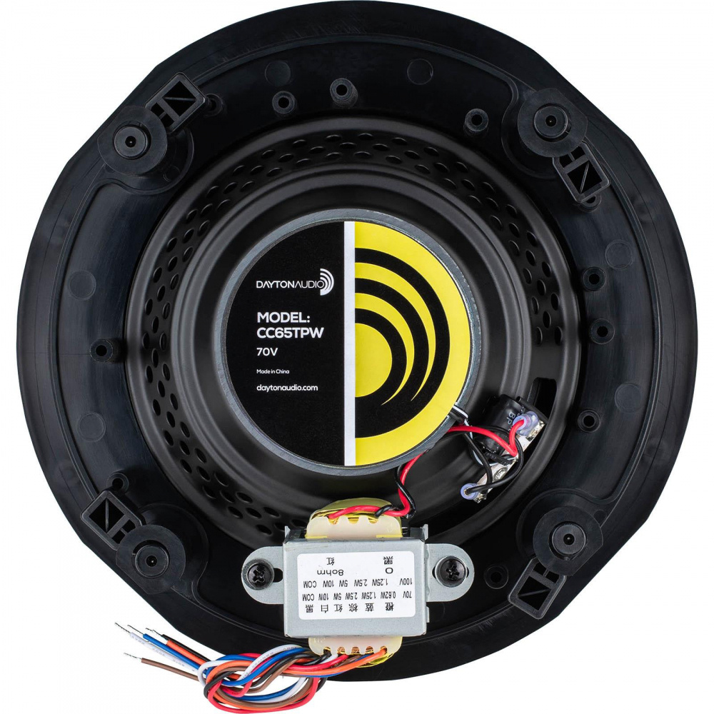 Dayton Audio CC65TPW, 6,5-Zoll-Einbaulautsprecher für 70/100V, Paar