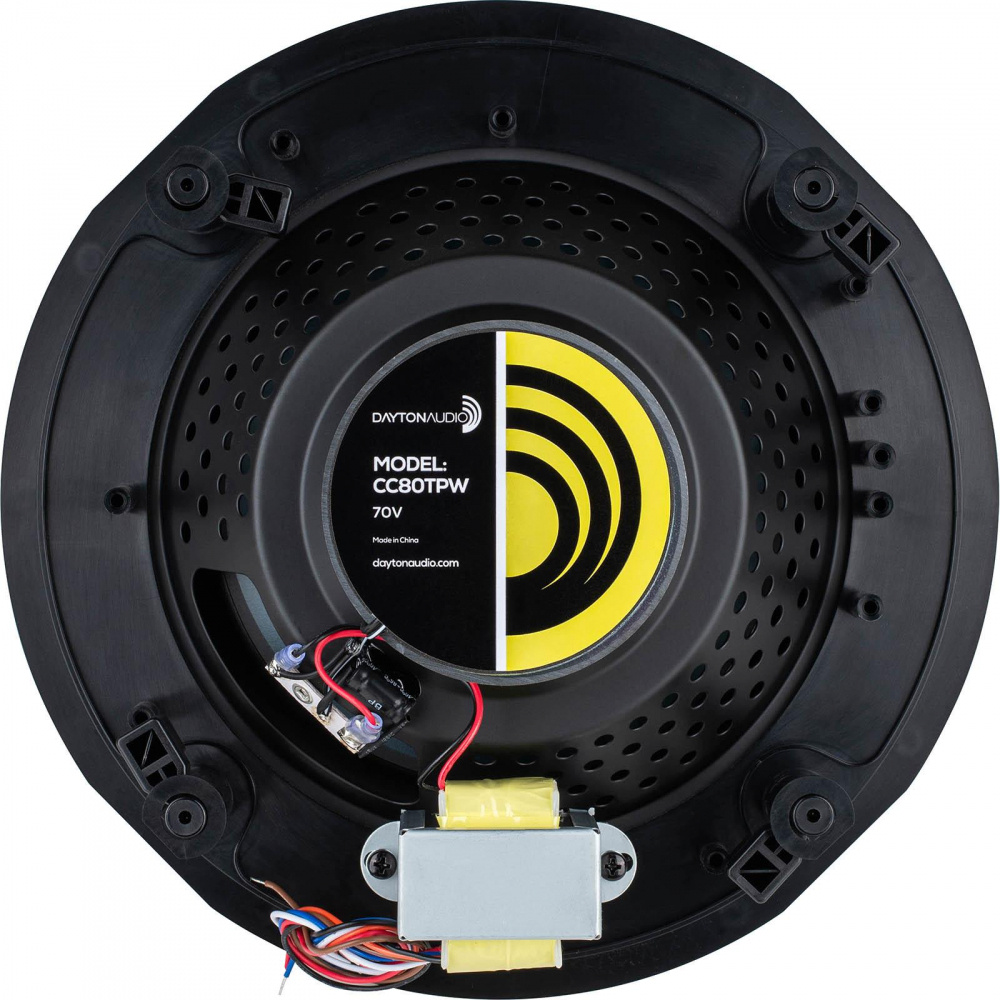 Dayton Audio CC80TPW, 8-Zoll-Einbaulautsprecher für 70/100V, Paar