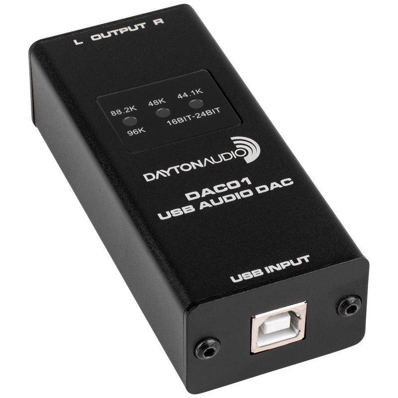 Dayton Audio DAC01, USB-DAC mit 24/96-Unterstützung