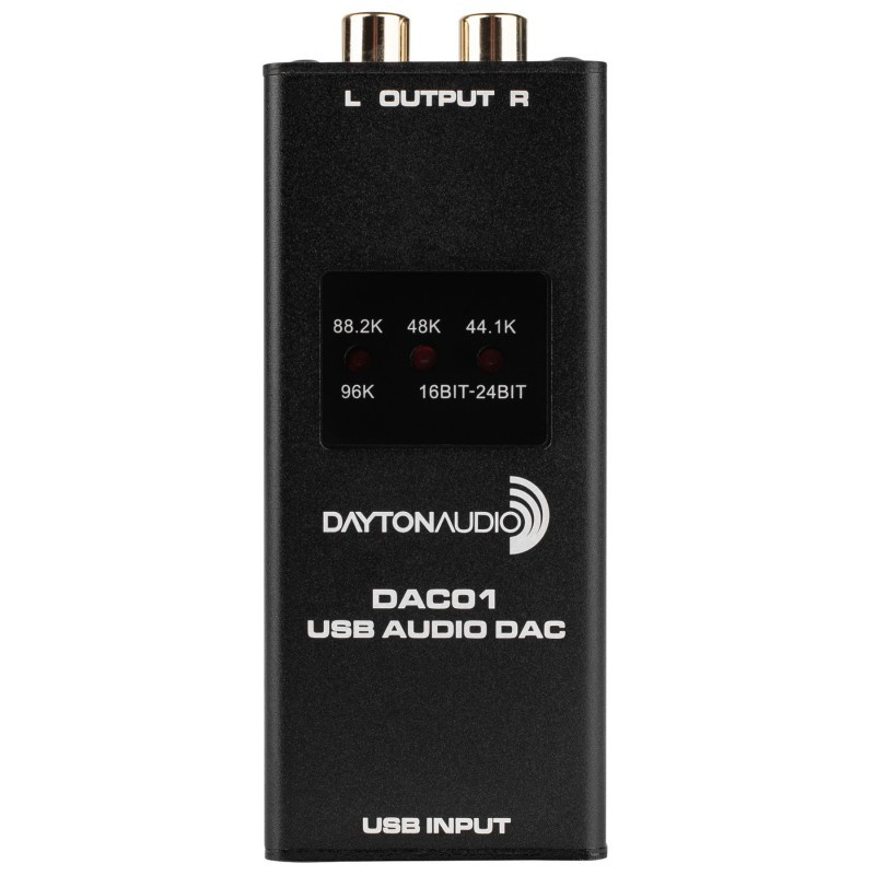 Dayton Audio DAC01, USB-DAC mit 24/96-Unterstützung