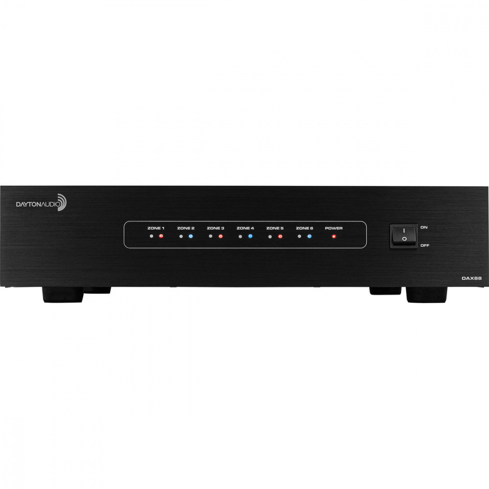 Dayton Audio DAX88, Multiroom-Verstärker mit 8 Zonen und Netzwerk