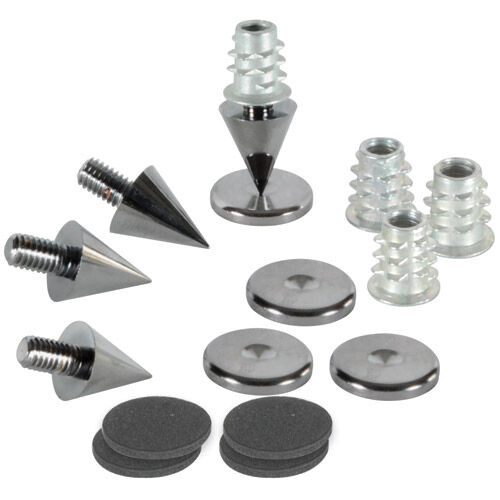 Dayton Audio DSS2-BC, 4er-Pack mit Spikes, Schwarzchrom