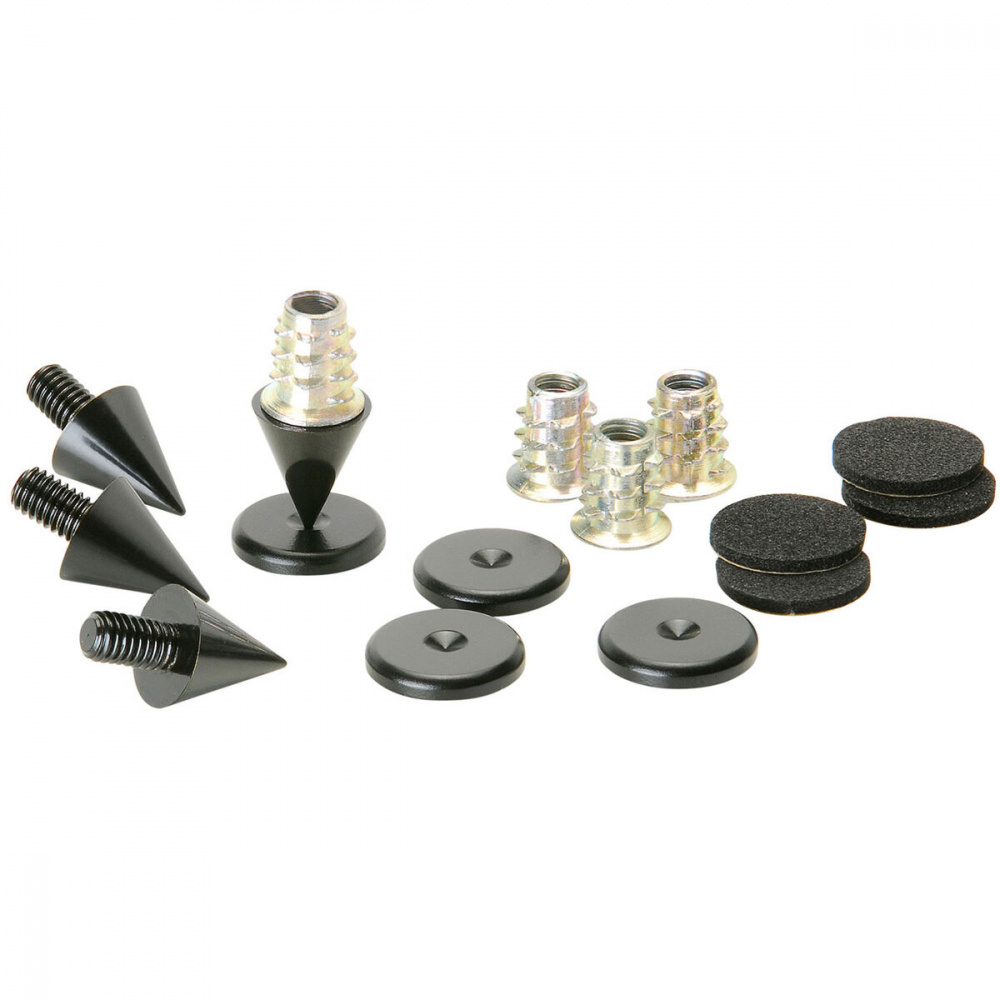 Dayton Audio DSS2-BK, 4er-Pack mit Spikes, Schwarz
