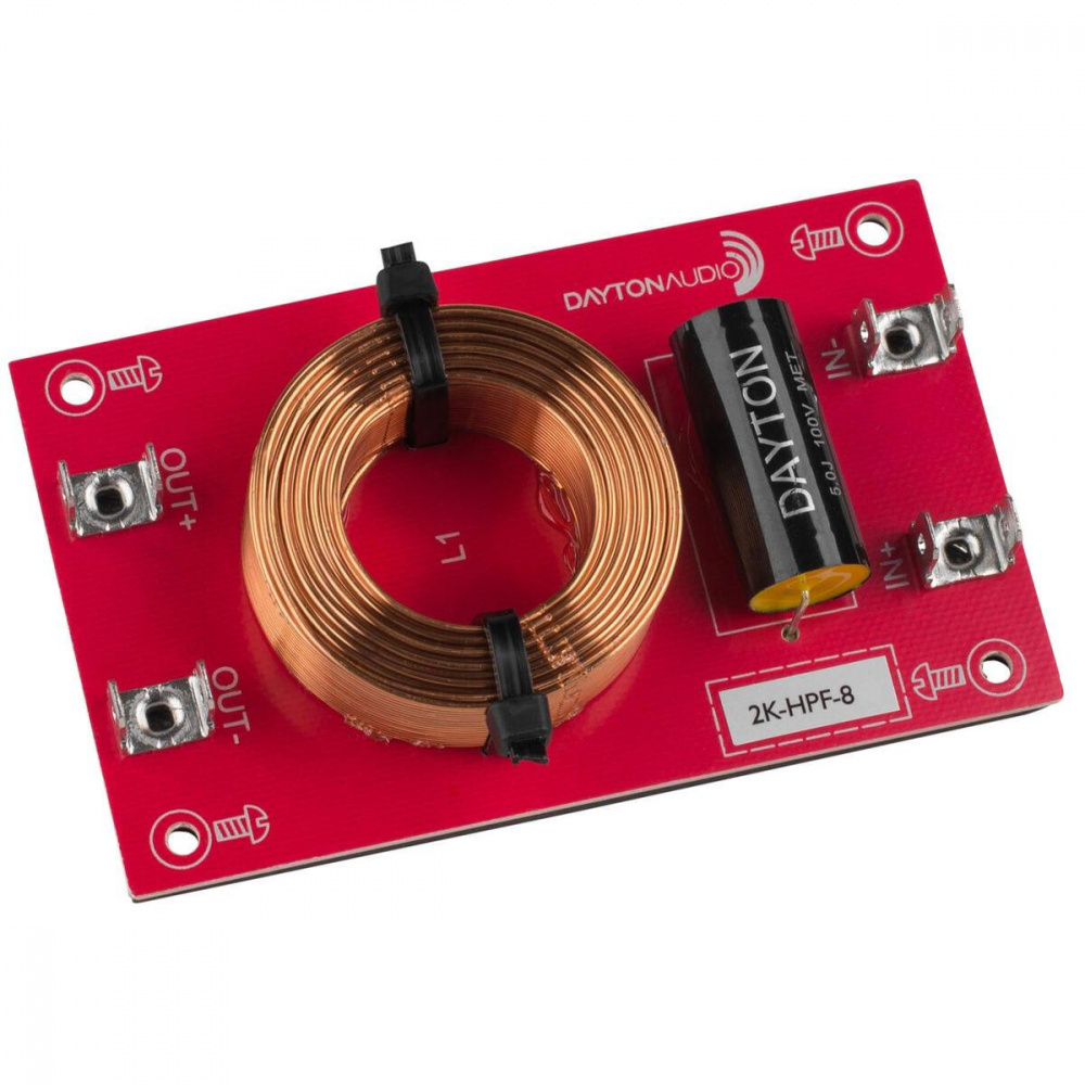 Dayton Audio Hochpassfilter 12dB/Okt 8ohm, Stück