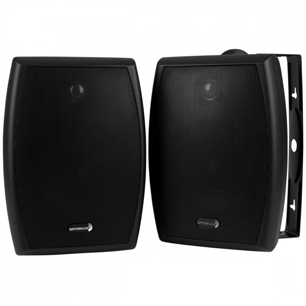 Dayton Audio IO655BT, 6.5-Zoll-Außenlautsprecher mit 70/100V-Unterstützung, schwarz