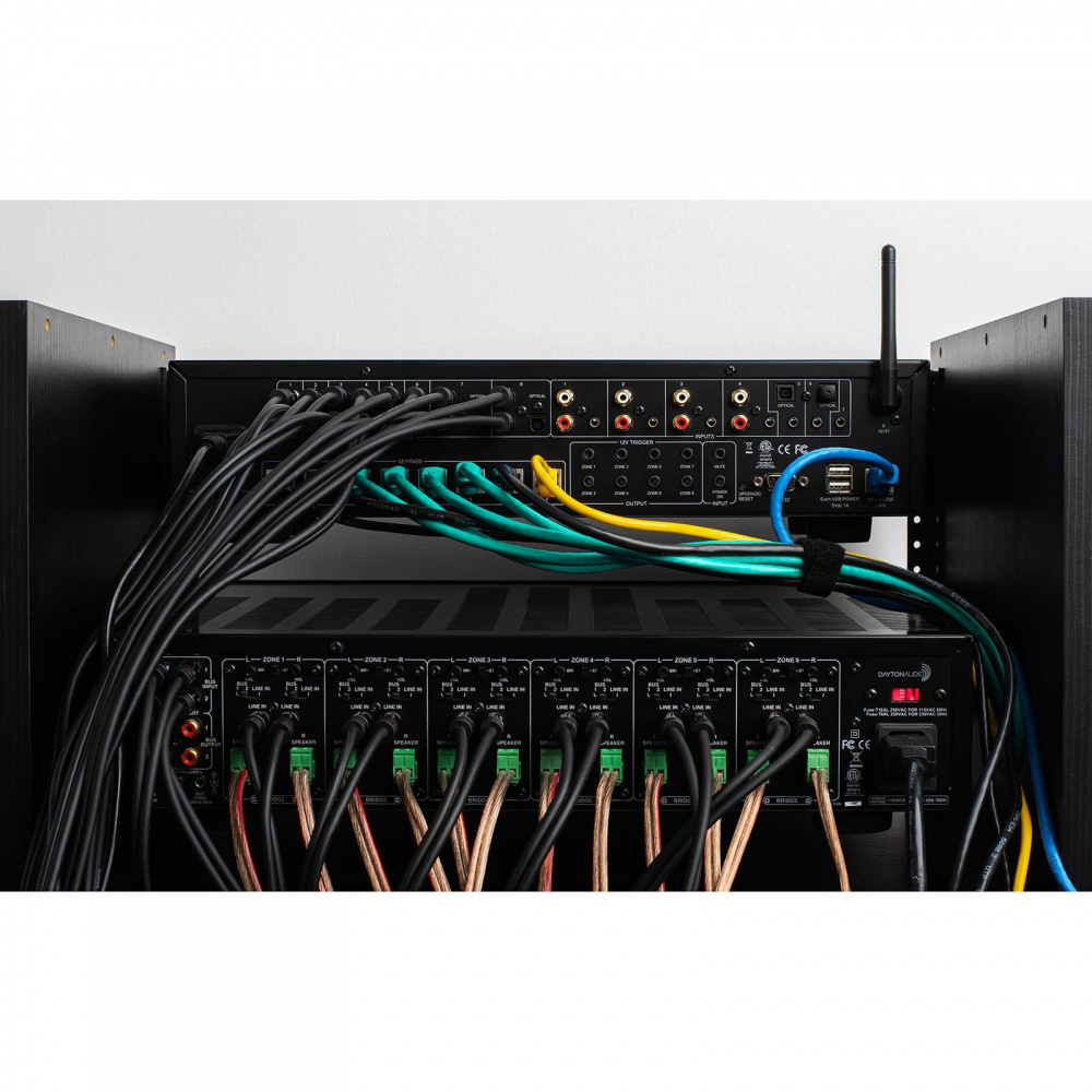Dayton Audio Matrix88, flexibler Multiroom-Vorverstärker mit 8 Zonen & Netzwerk
