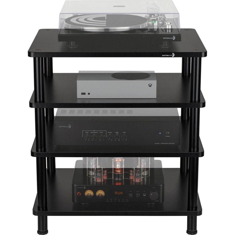 Dayton Audio MS41B, modulares HiFi-Rack mit vier Ebenen