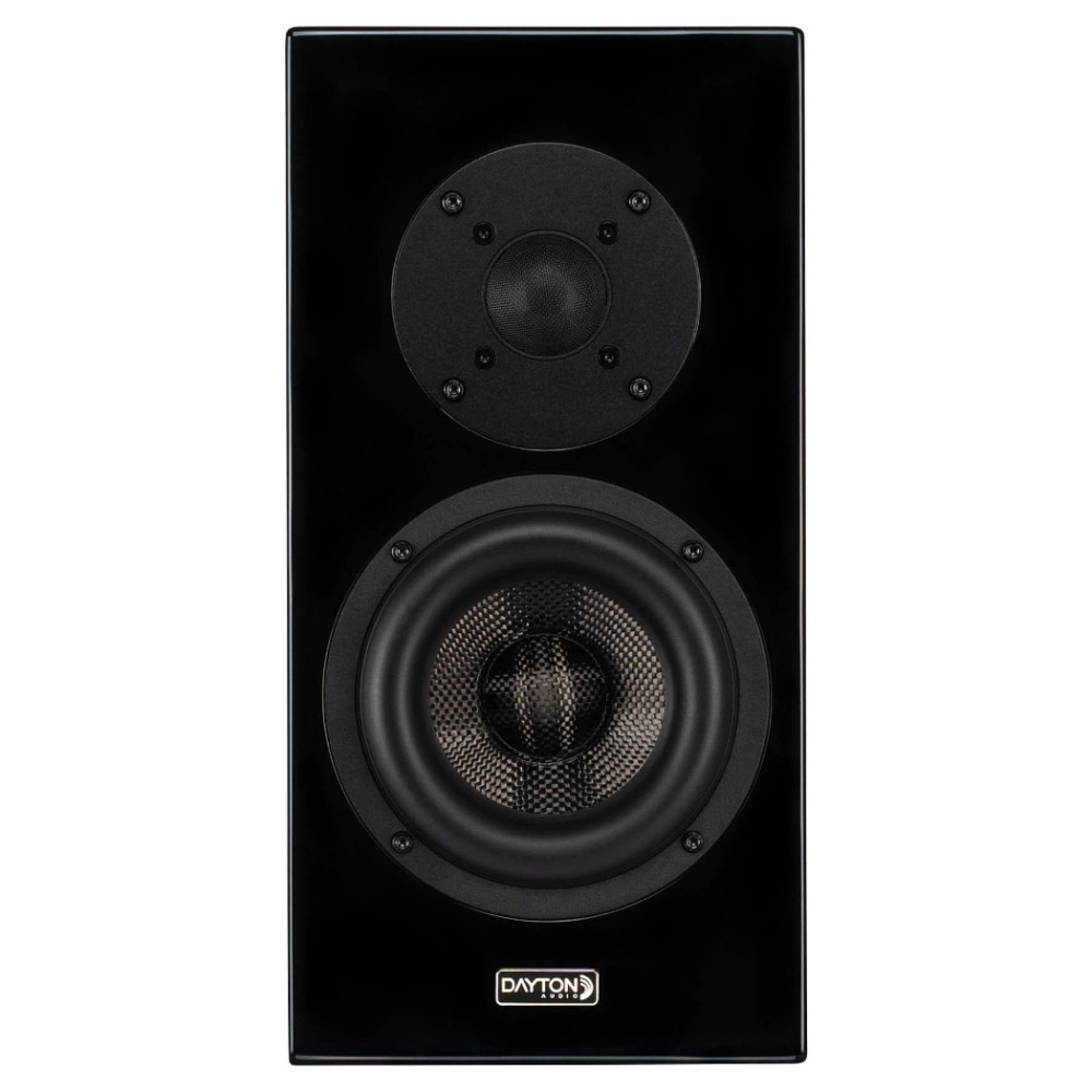 Dayton Audio OPAL1 Regallautsprecher, Paar in Mattschwarz
