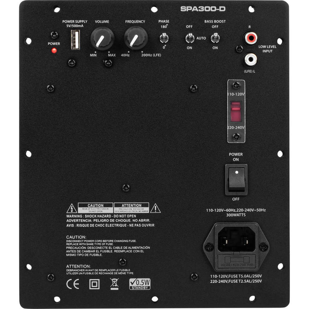 Dayton Audio SPA300-D, 300 W Einbauverstärker für Bass