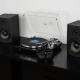 Dayton Audio TT-1BTB, Plattenspieler mit BT, USB und integriertem RIAA, schwarz Dayton Audio TT-1BTB, Plattenspieler mit BT, USB und integriertem RIAA, schwarz