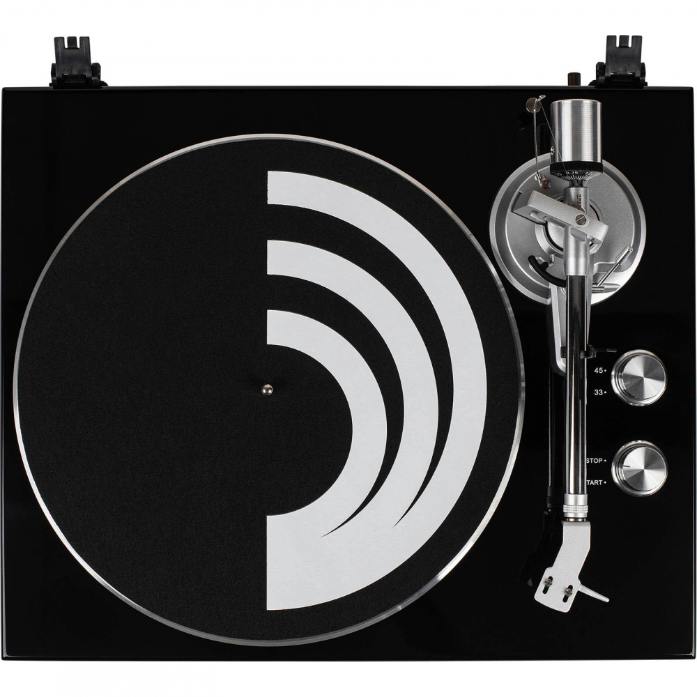 Dayton Audio TT-1BTB, Plattenspieler mit BT, USB und integriertem RIAA, schwarz