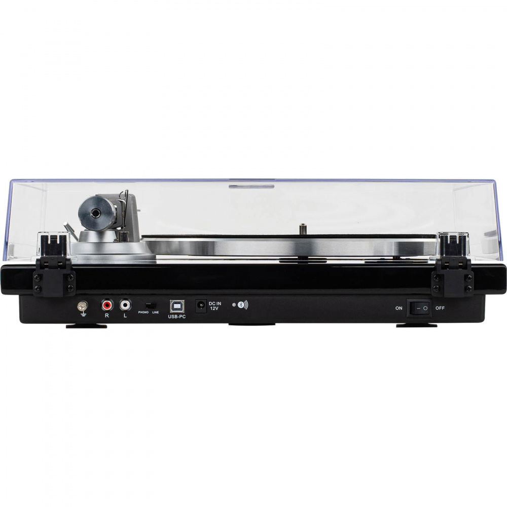 Dayton Audio TT-1BTB, Plattenspieler mit BT, USB und integriertem RIAA, schwarz