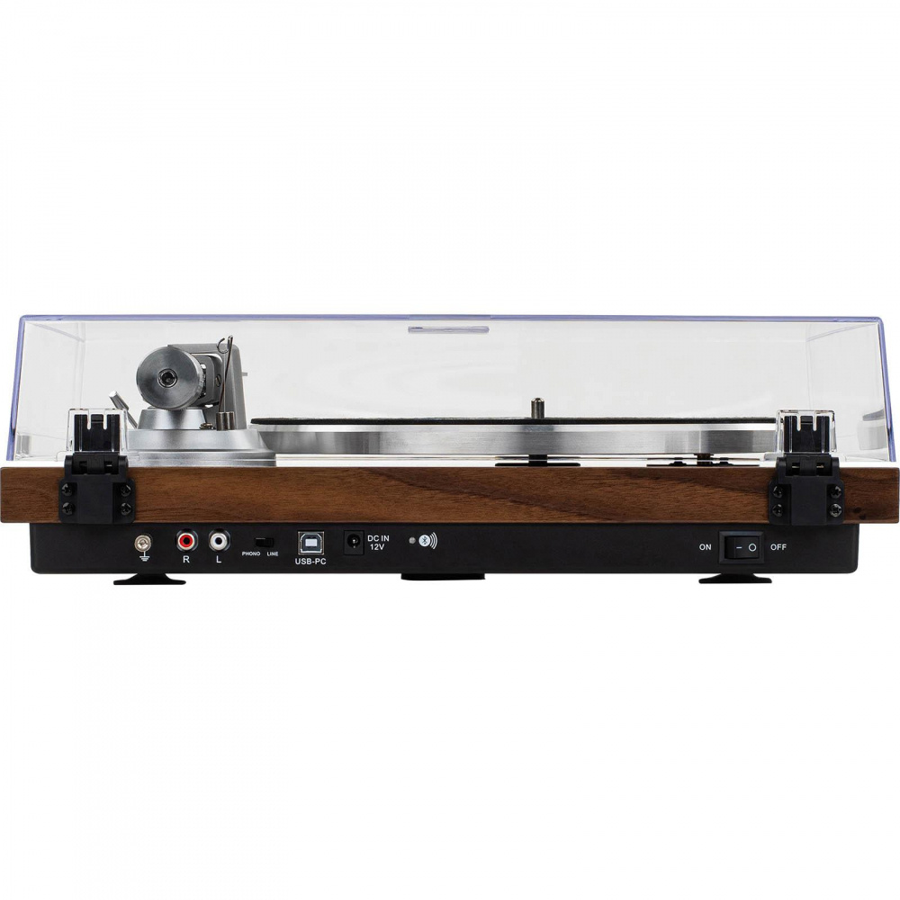 Dayton Audio TT-1BTW, Plattenspieler mit BT, USB und integriertem RIAA, Holz