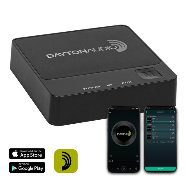 Dayton Audio WBA51, Netzwerk-Streamer mit BT & Wi-Fi