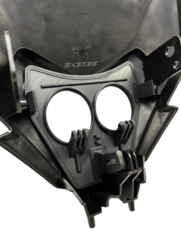 Sherco 2024- 3D-Druck Lampenhalterung Nizled 2xE30F/E40F
