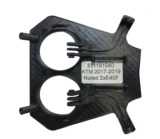 KTM 2017-2019 3D-Druck Lampenhalterung Nizled 2xE30F/E40F