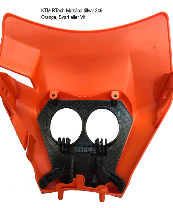 KTM 2017-2019 3D-Druck Lampenhalterung Nizled 2xE30F/E40F