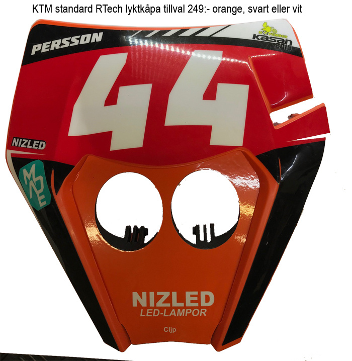 KTM 2017-2019 3D-Druck Lampenhalterung Nizled 2xE30F/E40F