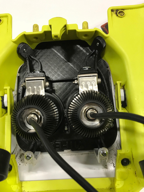 Husqvarna 2020-2023 3D-gedruckte Lampenhalterung Nizled 2xR40DRL oder E40D