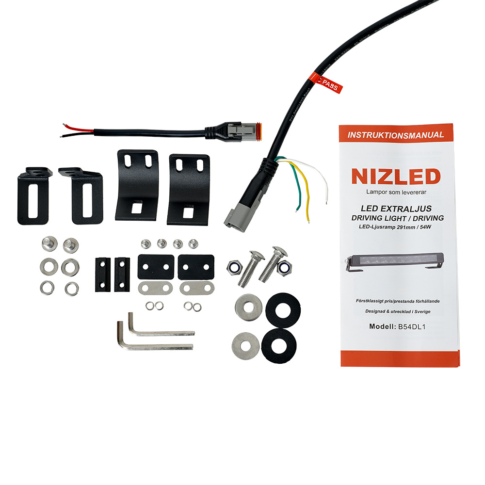NIZLED B54DL1, 10 Zoll / 29.1 cm LED-Lichtleiste, 54W